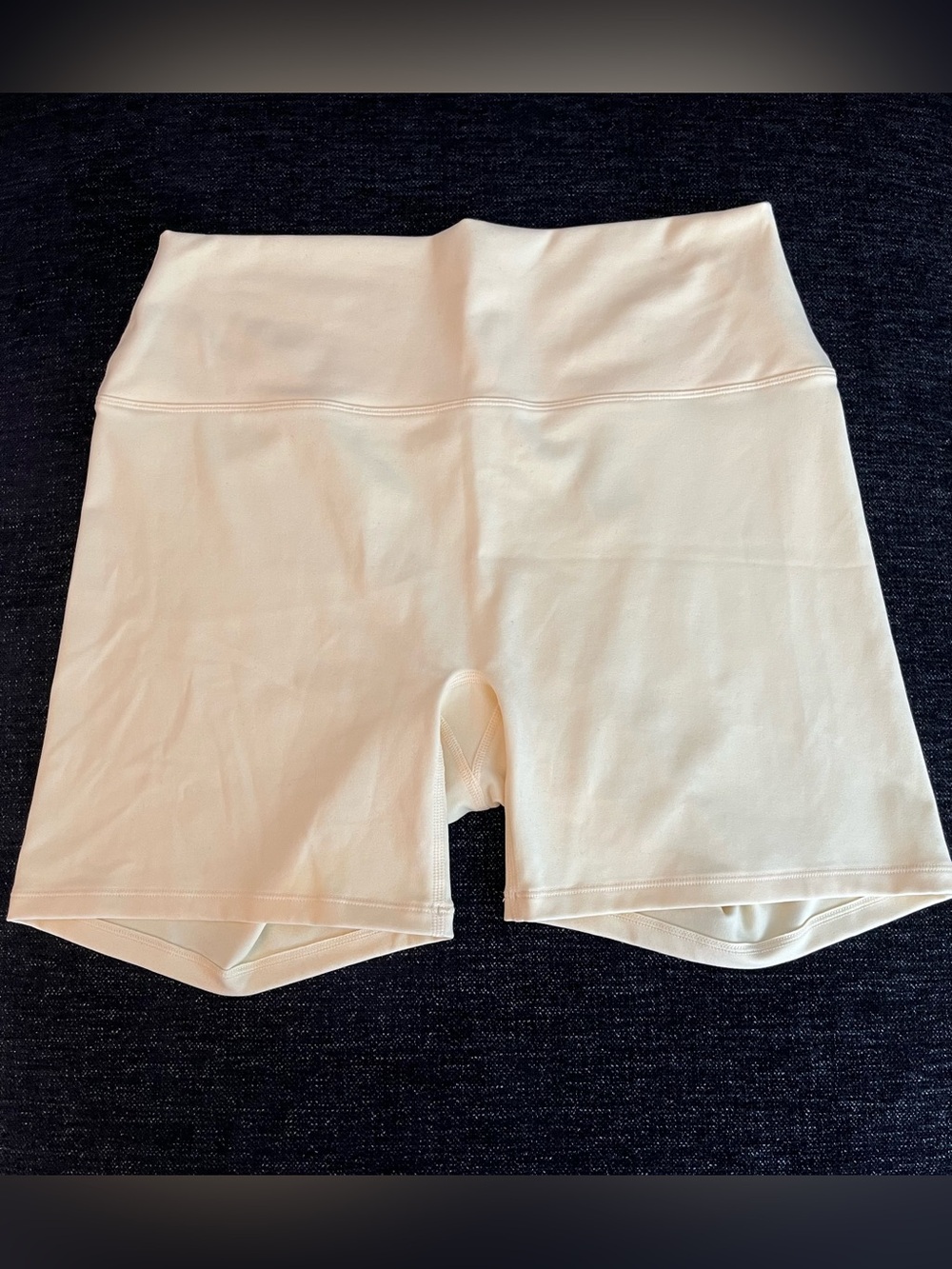 H&M High-Waist Butter Yellow Bike Shorts - Size XL